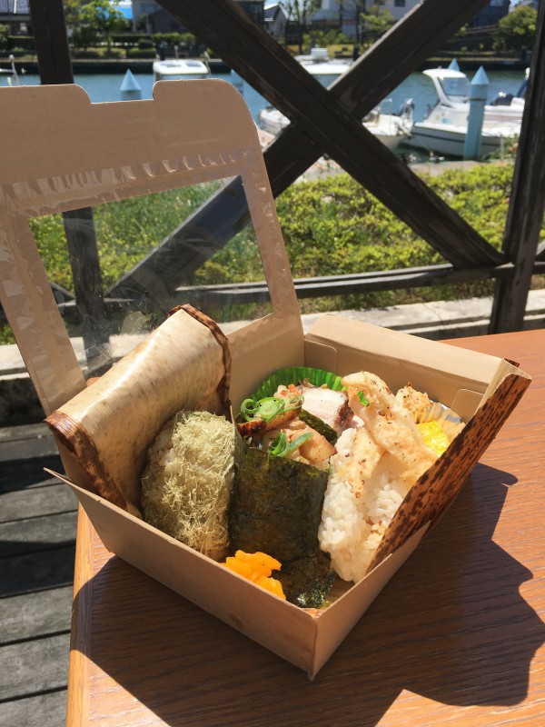 『初回利用で200円引き！680円』竹皮包み 白えび天むす　プチおかず