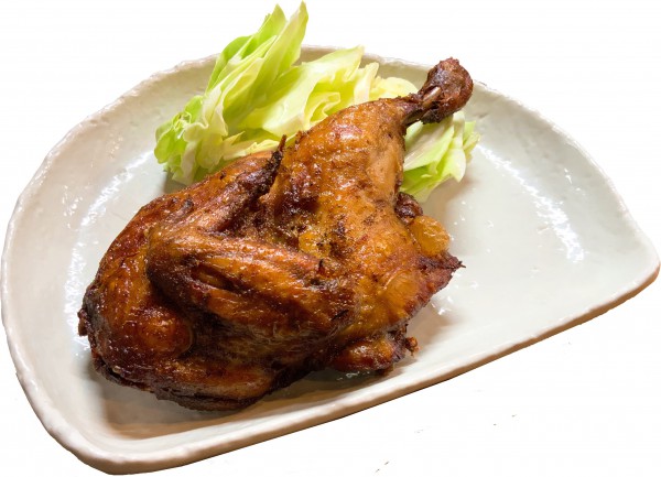 ひな鶏の半身揚げ