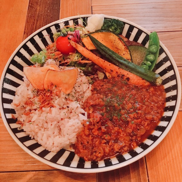 キーマカレー&季節野菜グリル