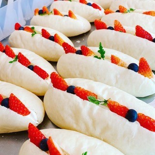 イチゴのフルーツサンド