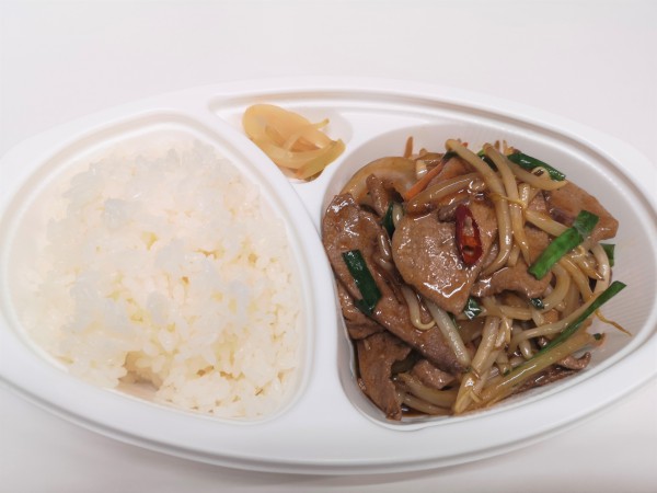 ニラレバー弁当