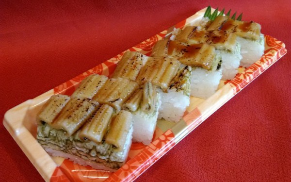 煮穴子の押し寿司